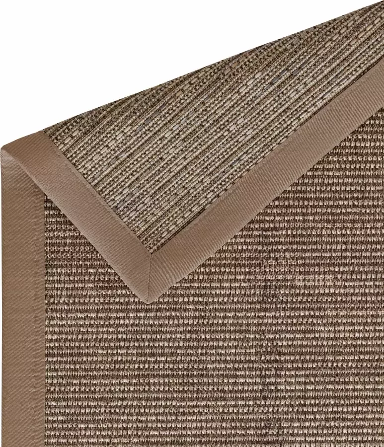 Dekowe Loper Naturino Effect Tapijtloper platweefsel sisal-look randdessin geschikt voor buiten