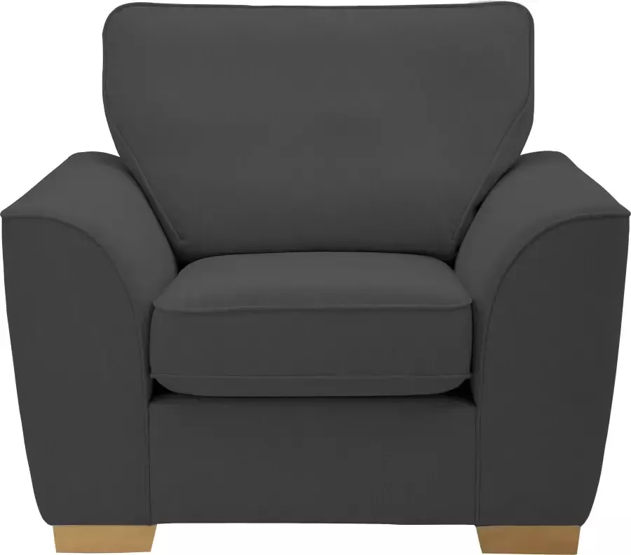 Home affaire Fauteuil Savoy gezellige fauteuil in 2 stofkwaliteiten