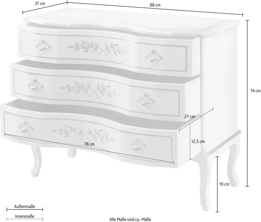 Home affaire Kast Venezia Breedte 88 cm - Foto 4