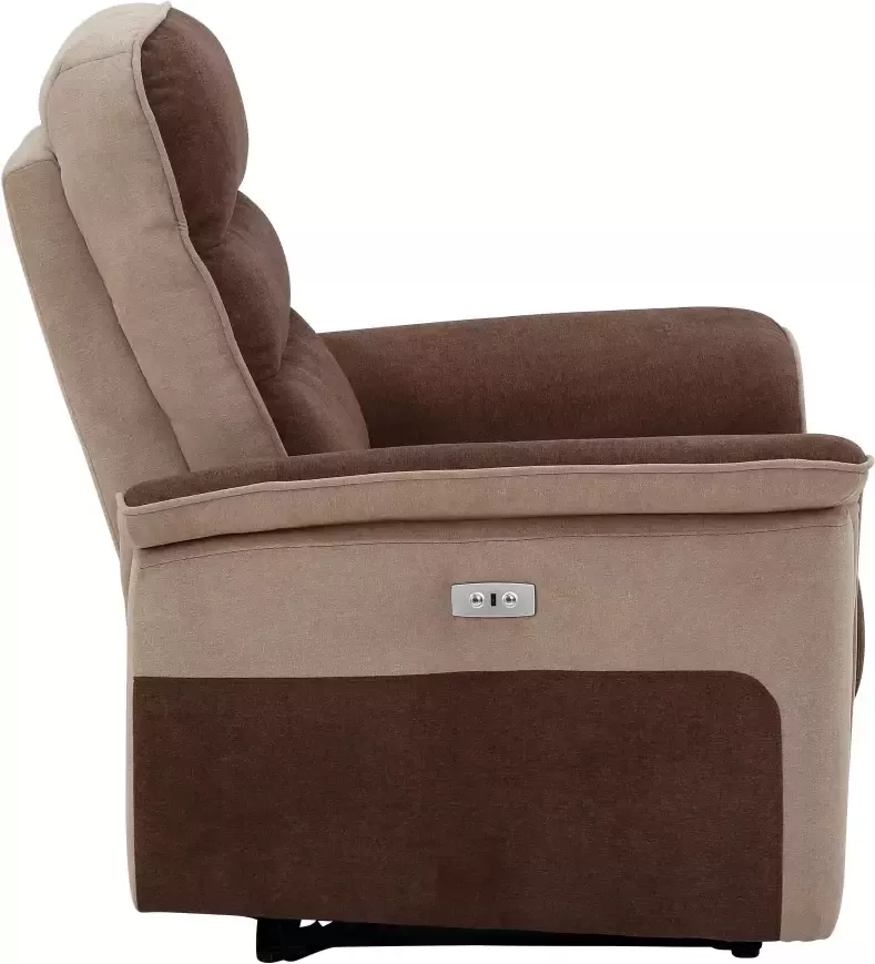 Home affaire Relaxfauteuil Maldini TV-stoel met elektrische relaxfunctie en usb-stekkeraansluiting breedte 109 cm - Foto 4
