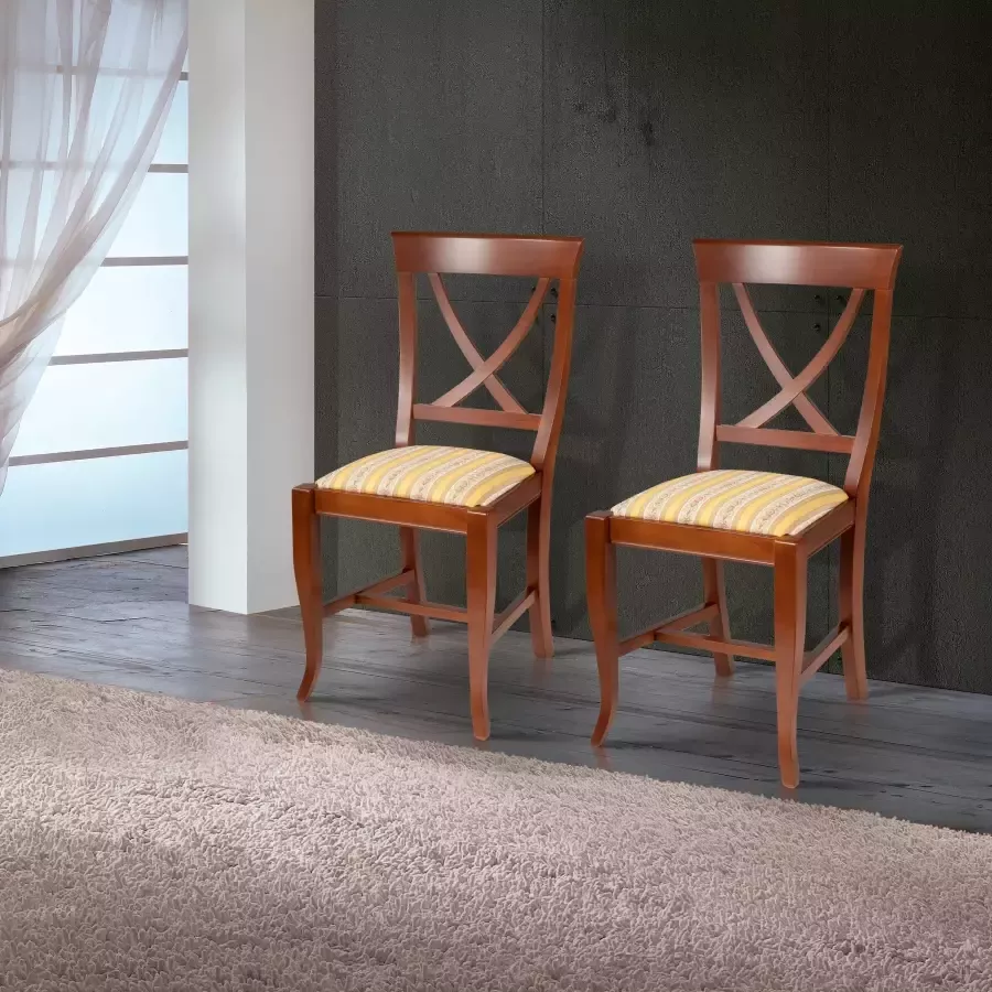 Home affaire Stoel met 4 poten Sofia Breedte 44 cm (1 stuk)
