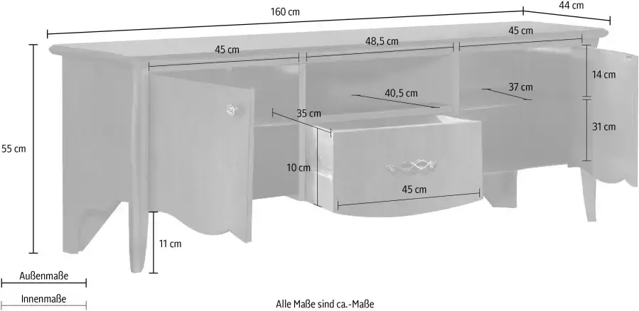 Home affaire Tv-meubel TV-Board Sirmione - Foto 4