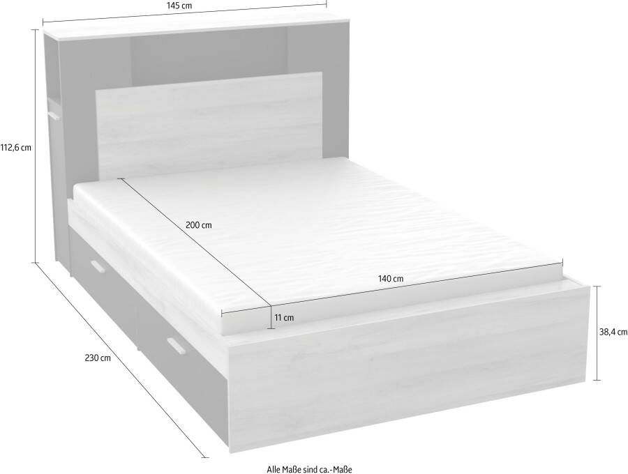 Demeyere GROUP Bedframe LIFE ideaal voor kleine kamers ruimtebesparend veel opbergruimte - Foto 7
