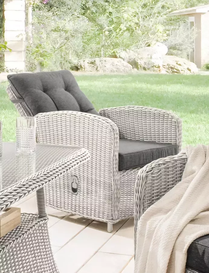 Destiny Loungestoel Merano Aluminium polyrotan incl. kussens - Foto 3