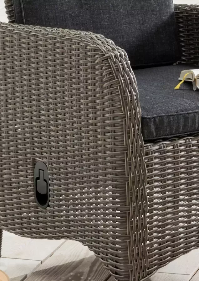 Destiny Fauteuil PALMA CASA Aluminium polyrattan incl. voetenbank en kussens (set 4-delig) - Foto 3