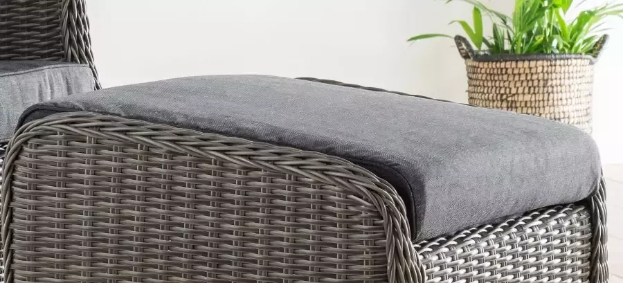 Destiny Fauteuil PALMA CASA Aluminium polyrattan incl. voetenbank en kussens (set 4-delig) - Foto 5