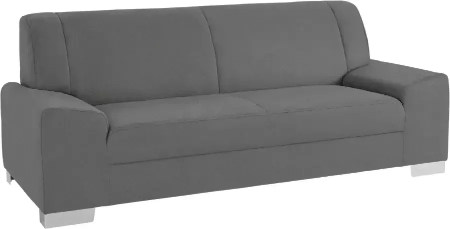DOMO collection 2 5-zits Anzio kubistisch design platte armleuningen breedte 214cm - Foto 3