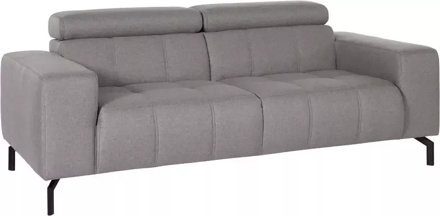 DOMO collection 2-zitsbank Cunelli tijdloos en elegant moderne zitnaden als designelement naar keuze met 6-voudig verstelbare hoofdsteunen stevig zitcomfort - Foto 6