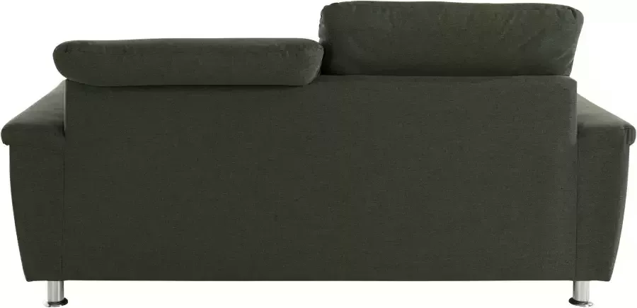DOMO collection 2-zitsbank Franzi tijdloos & elegant moderne zittingstikking naar keuze met verstelbare hoofdsteun inclusief sierkussen - Foto 5