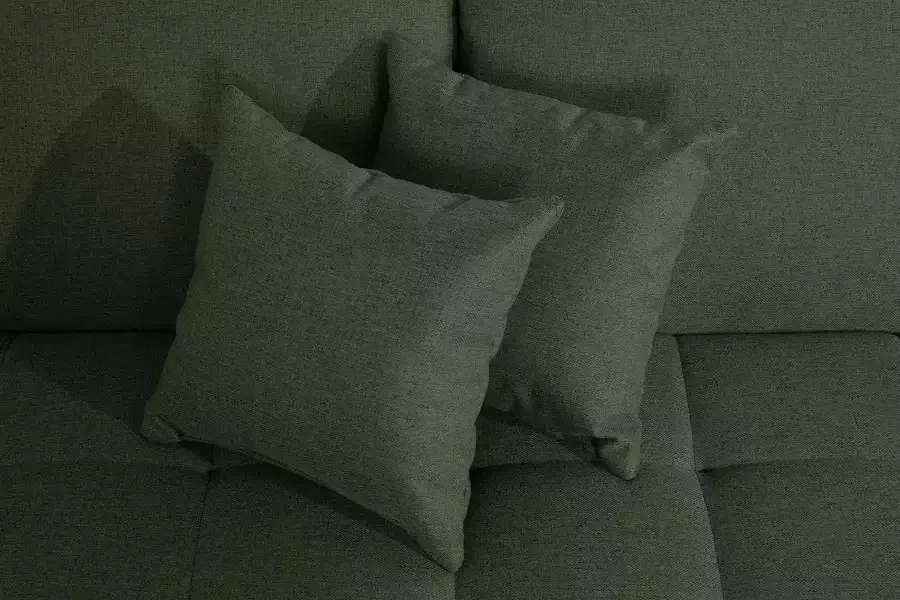 DOMO collection 2-zitsbank Franzi tijdloos & elegant moderne zittingstikking naar keuze met verstelbare hoofdsteun inclusief sierkussen - Foto 2