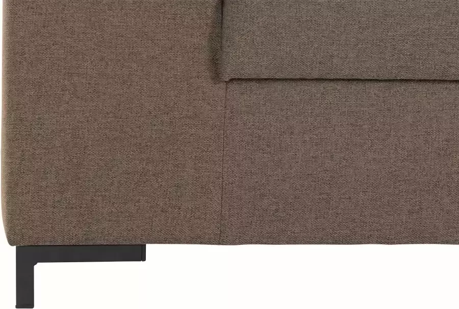 DOMO collection 2-zitsbank Ledas kubisch en comfortabel platte armleuningen elegante voet