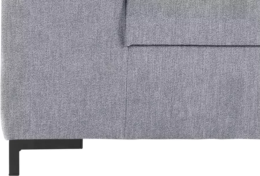 DOMO collection 2-zitsbank Ledas kubisch en comfortabel platte armleuningen elegante voet
