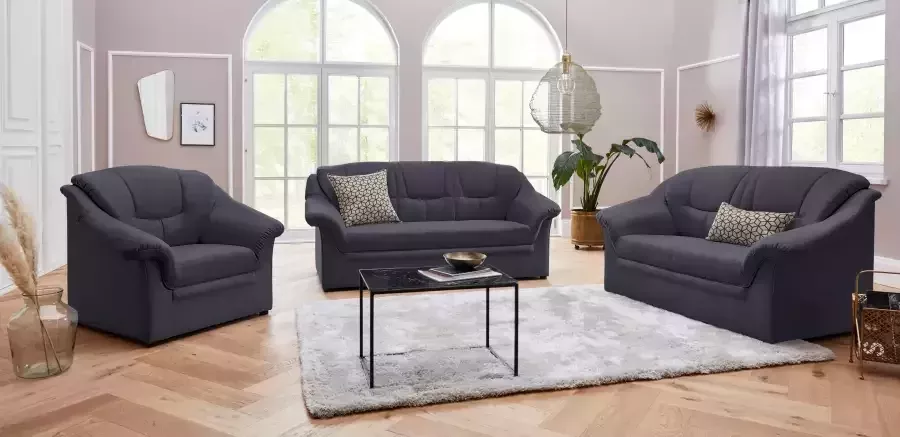 DOMO collection 2-zitsbank Mezia compact voor kleine ruimtes breedte 146 cm comfortabel en tijdloos - Foto 2