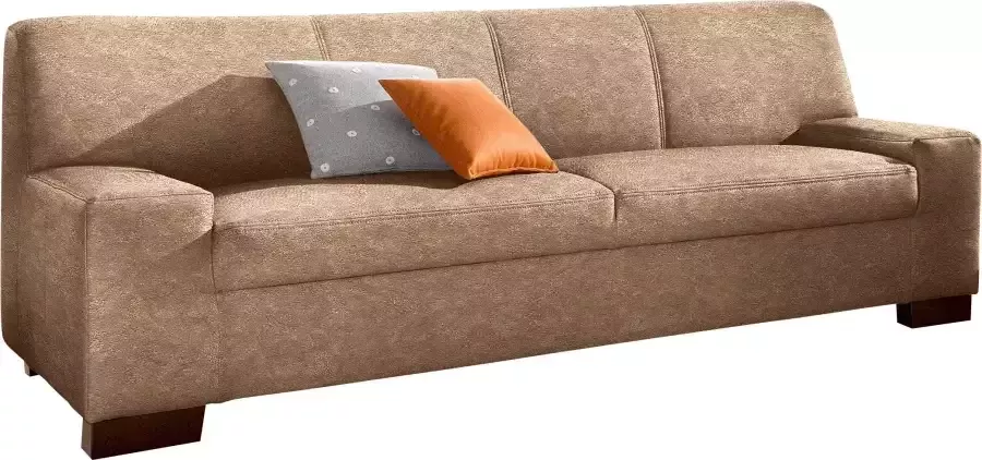 DOMO collection 2-zitsbank Norma tijdloos kubisch en elegant comfortabel platte armleuningen - Foto 3