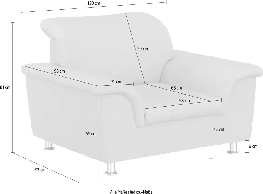 DOMO collection Fauteuil Franzi - Foto 1