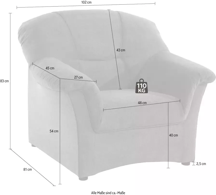 DOMO collection Fauteuil Sarafina optioneel met veerkern - Foto 4