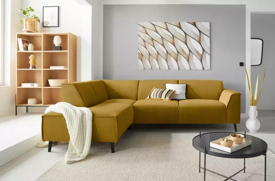 DOMO collection Hoekbank Amora comfortabel en tijdloos L-vorm