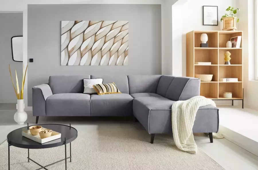 DOMO collection Hoekbank Amora comfortabel en tijdloos L-vorm - Foto 1