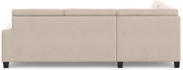 DOMO collection Hoekbank Florentina tijdloos en elegant zitnaden als designelement L-vorm keuze met slaapfunctie met contrastnaad comfortabele zithoogte 47 cm - Foto 10