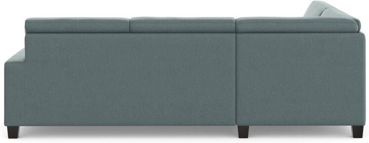 DOMO collection Hoekbank Florentina tijdloos en elegant zitnaden als designelement L-vorm keuze met slaapfunctie met contrastnaad comfortabele zithoogte 47 cm - Foto 11