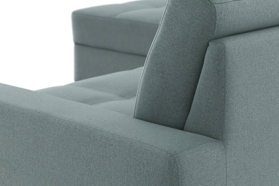 DOMO collection Hoekbank Florentina tijdloos en elegant zitnaden als designelement L-vorm keuze met slaapfunctie met contrastnaad comfortabele zithoogte 47 cm - Foto 6