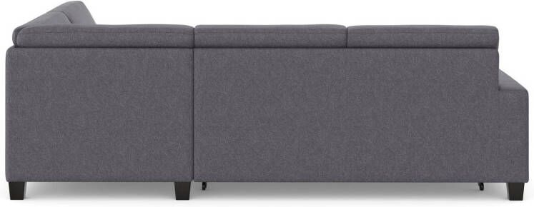 DOMO collection Hoekbank Florentina tijdloos en elegant zitnaden als designelement L-vorm keuze met slaapfunctie met contrastnaad comfortabele zithoogte 47 cm - Foto 13