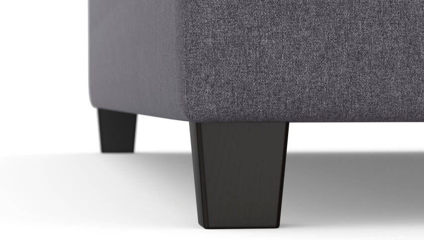 DOMO collection Hoekbank Florentina tijdloos en elegant zitnaden als designelement L-vorm keuze met slaapfunctie met contrastnaad comfortabele zithoogte 47 cm - Foto 7