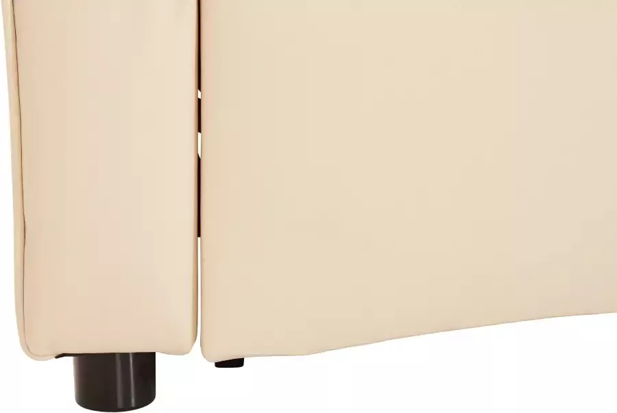 DOMO collection Hoekbank Flores slaapbank B D H: 233 142 86 cm L-vorm naar keuze met slaapfunctie naar keuze met binnenvering ook in leer - Foto 2