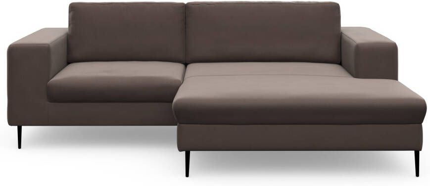 DOMO collection Hoekbank Modica L-Form moderne look met royale récamier ook in cord - Foto 5
