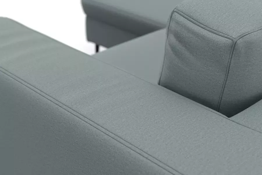 DOMO collection Hoekbank Modica compact en elegant breedte 244 L-vorm moderne uitstraling met royale recamière ook in cord - Foto 2