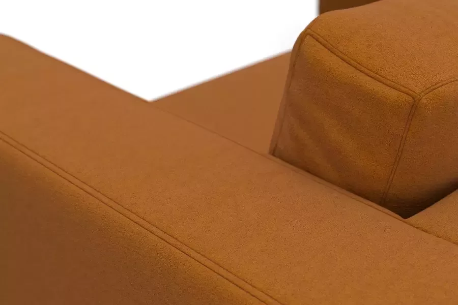 DOMO collection Hoekbank Modica tijdloos en elegant L-vorm moderne uitstraling met extra brede chaise longue ook in corduroy