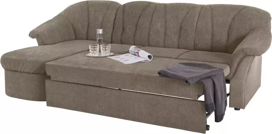 DOMO collection Hoekbank Pegnitz elegante rugstepping compacte afmetingen 238 141cm L-vorm - Foto 3