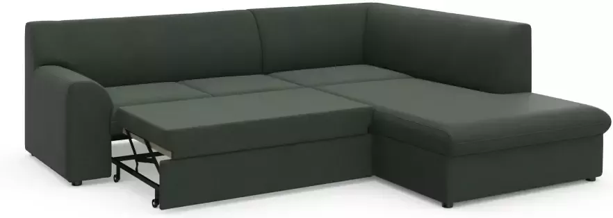 DOMO collection Hoekbank Topper L-vorm met ottomane naar keuze met slaapfunctie - Foto 8