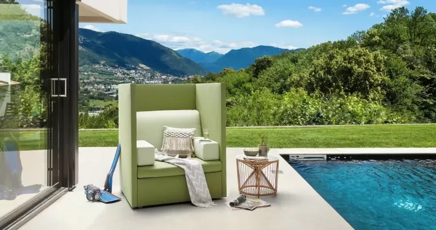 DOMO collection Loungestoel Sonce voor terras tuin en balkon Speciaal voor outdoor weerbestendig met strandstoelgevoel - Foto 4