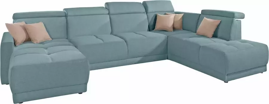 DOMO collection Zithoek Ava moderne zitstiksels met mooie dubbele naad comfortabel U-vorm - Foto 3