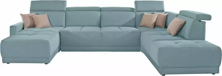 DOMO collection Zithoek Ava moderne zitstiksels met mooie dubbele naad comfortabel U-vorm - Foto 4