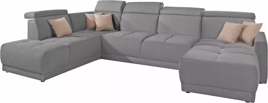 DOMO collection Zithoek Ava moderne zitstiksels met mooie dubbele naad comfortabel U-vorm - Foto 2