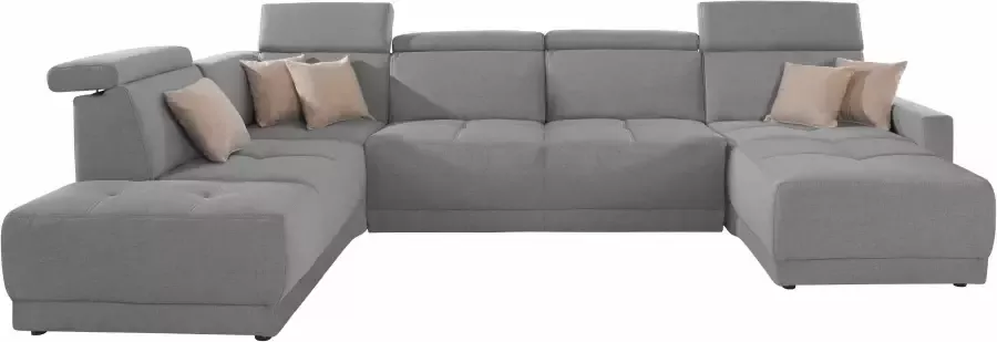 DOMO collection Zithoek Ava moderne zitstiksels met mooie dubbele naad comfortabel U-vorm - Foto 3