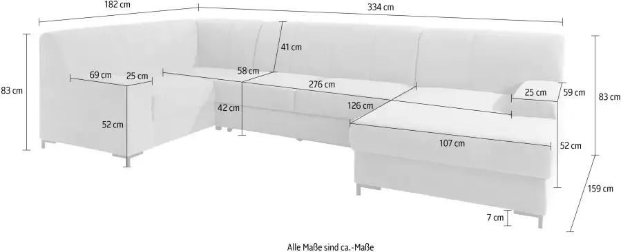 DOMO collection Zithoek Ledas met extra brede armleuningen naar keuze met slaapfunctie - Foto 5