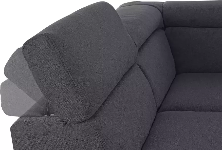 DOMO collection Zithoek Mira inclusief hoofdeinde-verstelling voor meer comfort U-vorm - Foto 1