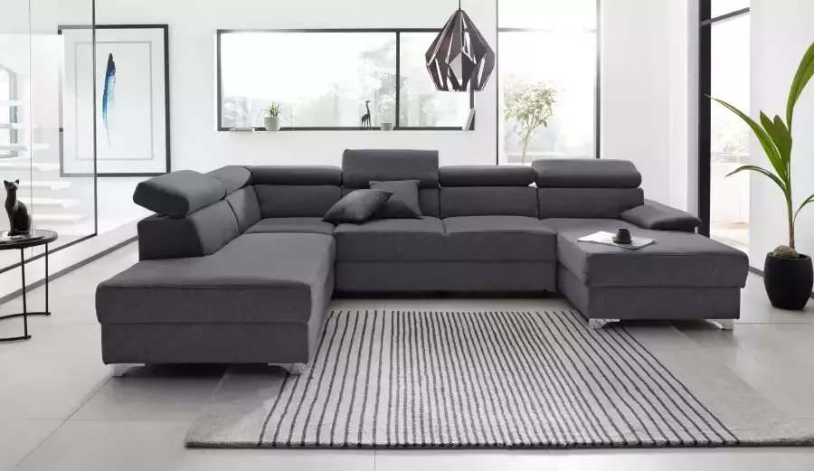 DOMO collection Zithoek Mira inclusief hoofdeinde-verstelling voor meer comfort U-vorm - Foto 2