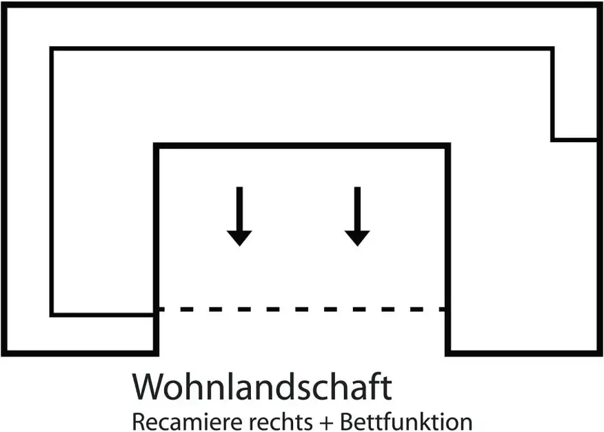 DOMO collection Zithoek Norma met kunstleer of leren bekleding veel ruimte tijdloos & elegant - Foto 2