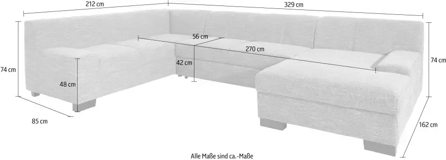 DOMO collection Zithoek Norma met kunstleer of leren bekleding veel ruimte tijdloos & elegant - Foto 4