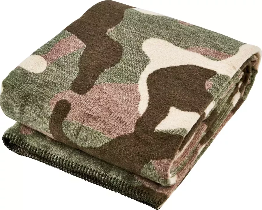 Done. Deken Camouflage Deken met insluitende siernaad knuffeldeken - Foto 2