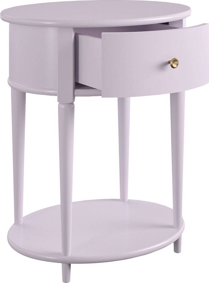 Dorel Home Bijzettafel Aurora met 1 lade en 1 plank breedte 55 cm hoogte 66 cm (1 stuk) - Foto 6