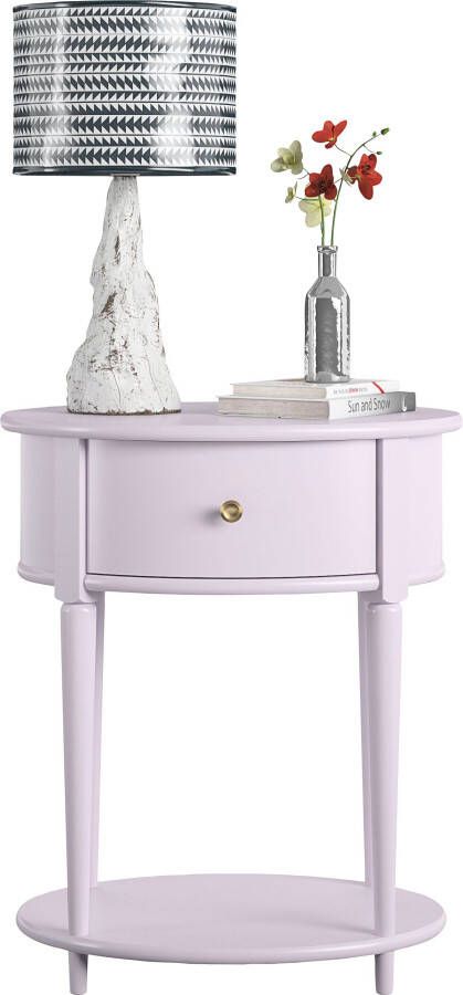 Dorel Home Bijzettafel Aurora met 1 lade en 1 plank breedte 55 cm hoogte 66 cm (1 stuk) - Foto 9