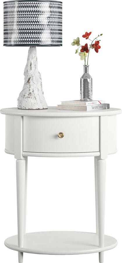 Dorel Home Bijzettafel Aurora met 1 lade en 1 plank breedte 55 cm hoogte 66 cm (1 stuk) - Foto 8