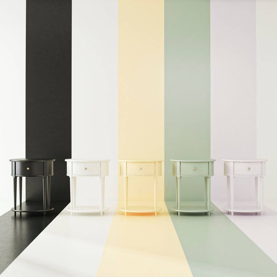 Dorel Home Bijzettafel Aurora met 1 lade en 1 plank breedte 55 cm hoogte 66 cm (1 stuk)