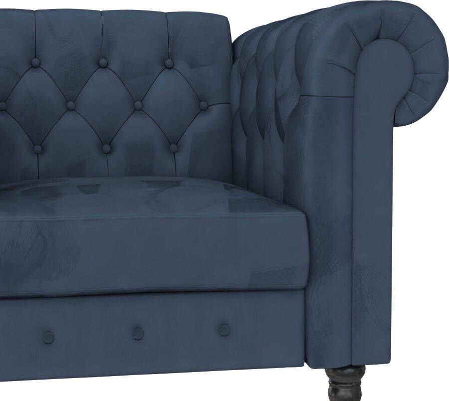 Dorel Home Chesterfield-fauteuil Felix met rugleuning 3-voudig verstelbaar benen massief hout zithoogte 46 cm - Foto 6