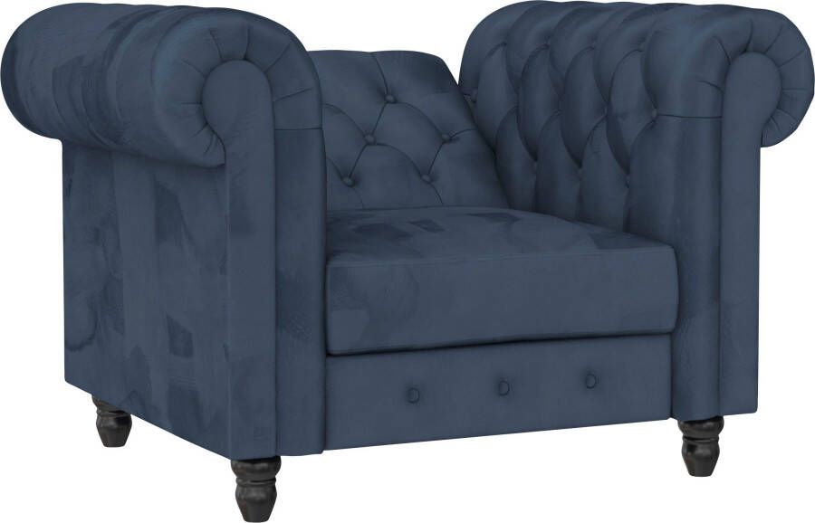 Dorel Home Chesterfield-fauteuil Felix met rugleuning 3-voudig verstelbaar benen massief hout zithoogte 46 cm - Foto 11